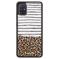 Samsung Galaxy A51 hoesje - Leopard lines - thumbnail
