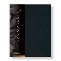 Dommelin Dommelin Split Topper Hoeslaken Uni Percal 200TC 533 Zwart 160x210/9 S90 - thumbnail