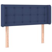 Hoofdbord LED 83x16x78/88 cm stof blauw - thumbnail