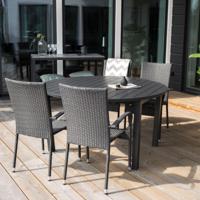 Nohr Ronde Tuintafel 'Tion' 140/190 x 140cm - thumbnail