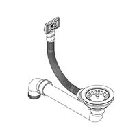 Gootsteen rond enkele bak graniet zwart - thumbnail