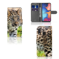 Samsung Galaxy A20e | Telefoonhoesje | Met pasjeshouder | Baby Luipaard - thumbnail