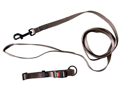 Karlie Halsband met lijn (Grijs)