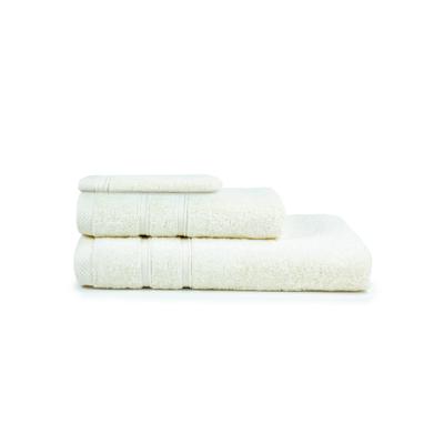 The One Towelling TH1280 Bamboo Washcloth - Ivory Cream - 16 x 21 cm