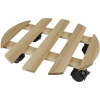 Nature planttrolley hout 35 cm rond - thumbnail