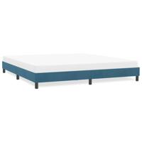 Bedframe zonder matras 180x210 cm fluweel donkerblauw - thumbnail
