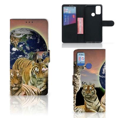 Alcatel 1S (2021) | Telefoonhoesje | Met pasjeshouder | Roofdieren