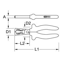KS Tools 117.1272 1171272 Striptang - thumbnail