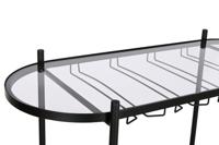 Flessenrek Home ESPRIT Zwart Natuurlijk Metaal Spar 90 x 36 x 150 cm - thumbnail