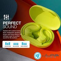 JLab Go Air Sport Hoofdtelefoon Bluetooth, True Wireless oordopjes, bluetooth draadloze koptelefoon - Running Oortelefoon, IP55 Zweetbestendig, 32+ Uur Speeltijd - In Ear Hoofdtelefoon, Geel - thumbnail