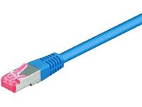 Goobay CAT 6 68276 verbindingskabel, S/FTP (PiMF), blauw, 50 m kabellengte - thumbnail