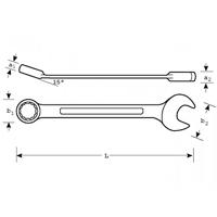 Bahco ring-steekratelsleutel stubby | 10RM-10 - thumbnail