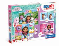 Clementoni gabby&apos;s poppenhuis edukit 4in1 puzzels en spellen - thumbnail