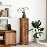 VidaXL Sokkel met opbergruimte 31x30x90 cm bewerkt hout oud houtkleur - thumbnail