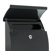 Burg Wächter 38710 CAPRI 813 ANT Brievenbus Plaatstaal Antraciet Sleutelslot - thumbnail