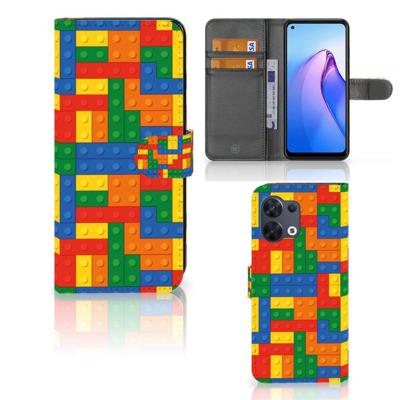 OPPO Reno8 | Telefoon Hoesje | Blokken | Portemonnee hoesje OPPO Reno8 | Telefoon Hoesje | Blokken | Portemonnee hoesje