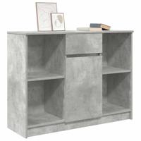 Dressoir met lade 101x35x76 cm spaanplaat betongrijs - thumbnail