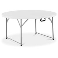 Marbueno Vouwtafel Resina Wit D.122x74 cm Catering, Strand en Kamperen 10530 - thumbnail