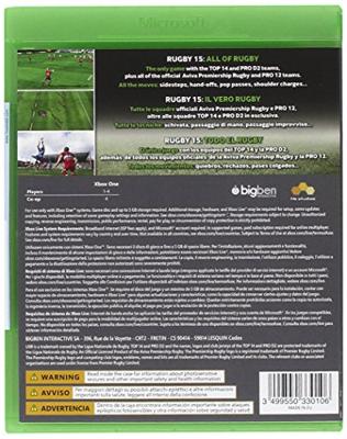 BANDAI NAMCO Entertainment Rugby 15, Xbox One Standaard Italiaans