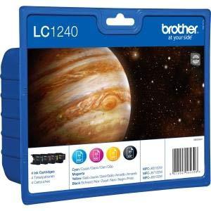 Brother Inktcartridge LC1240 Origineel Combipack Zwart, Cyaan, Magenta, Geel LC1240VALBP