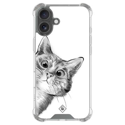iPhone 16 shockproof hoesje - Kat kiekeboe