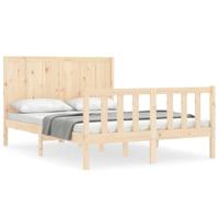 Bedframe zonder matras massief grenenhout 140x200 cm - thumbnail