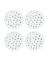 HEMA Bordjes herbruikbaar plastic sterren - 4 stuks (transparant) - thumbnail