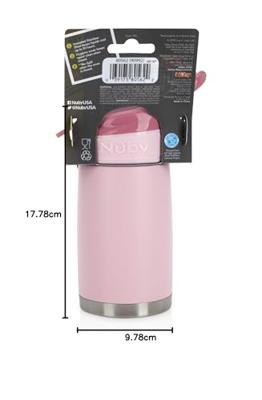 Isoleerfles - NUBY - 300 ml - Roestvrij staal - Roze