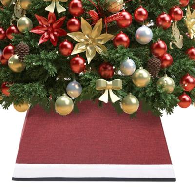 VidaXL Kerstboomrok 48x48x25 cm rood en wit VidaXL Kerstboomrok 48x48x25 cm rood en wit