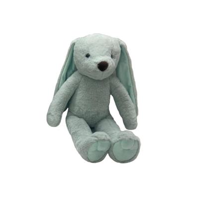 Pluchen konijn knuffel - 35 cm - mint