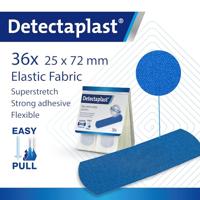 Detectaplast Tear & Wear Elastic Easy-Pull, ft 25 x 72 mm, 5 x 36 stuks - thumbnail