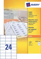 Etiket Avery DP247-100 70x37mm wit 2400 etiketten - thumbnail