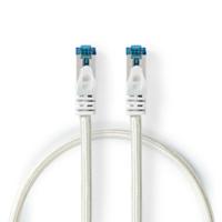 CAT6a-Kabel | S/FTP | RJ45 Male | RJ45 Male | 0.50 m | Snagless | Rond | Gevlochten / PVC | Zilver | Cover Window Box - thumbnail