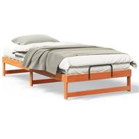 Bedframe met Draaghandvatten Bruin Massief grenenhout - thumbnail