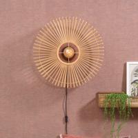GOOD&MOJO Wandlamp 'Bromo' 60cm, Bamboe, kleur Naturel - thumbnail