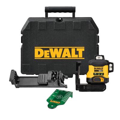 DeWALT DCLE34031N 3x360° Compacte kruislijnlaser groen 18V XR Basic Body in koffer - thumbnail