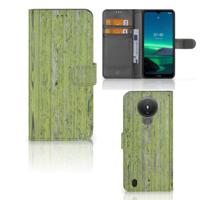 Nokia 1.4 | Book Style Case | Green Wood - thumbnail