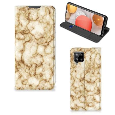 Samsung Galaxy A42 | Standcase | Marmer Goud Samsung Galaxy A42 | Standcase | Marmer Goud