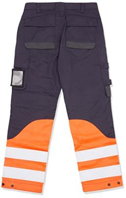 Blåkläder Multinorm inherent werkbroek 14881513 | Marineblauw/Oranje | Maat 46 - 7330509720387