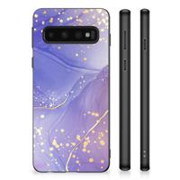 Case voor Samsung Galaxy S10 Watercolor Paars - thumbnail
