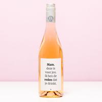 Wijnfles Jij bent de reden dat ze drinkt - Rosé (Blush Rosé) - thumbnail