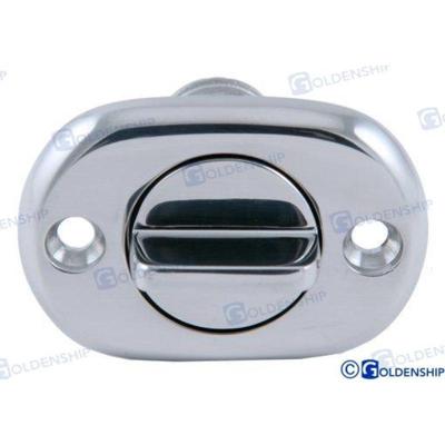 GS30328 - AFVOER MET OVALE RVS DOP 54 MM.
