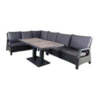 Dining hoekset West Haven Midnight Grey 85 x 140 cm Oosterik Home - Oosterik home - thumbnail