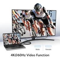 Akasa AK-CBUB70-12BK USB 3.2 Gen 2 10Gbps 100W USB Type-C 1.2m - thumbnail