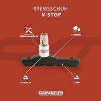 CONTEC remschoen "v-stop" ct brake shoes set of 4 v-brake screw - thumbnail