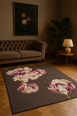 Ted Baker - Tranquility Aubergine 56005 - 140x200 cm Vloerkleed Ted Baker - Tranquility Aubergine 56005 - 140x200 cm Vloerkleed