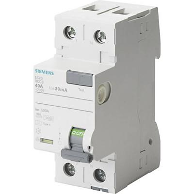 Siemens 5SV33116 Siemens Dig.Industr. Aardlekschakelaar A 2-polig 16 A 0.03 A 230 V Siemens 5SV33116 Siemens Dig.Industr. Aardlekschakelaar A 2-polig 16 A 0.03 A 230 V
