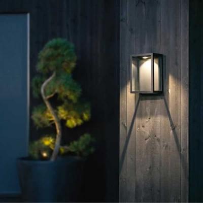 SG Fagernes 280lm Zwart 2700K design wandarmatuur dimbaar 20 cm breed hoog 28cm 12.5 cm diep