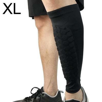 Voetbal anti-botsing leggings outdoor basketbal paardrijden alpinisme enkel beschermen kalf sokken Gear Protector maat: XL