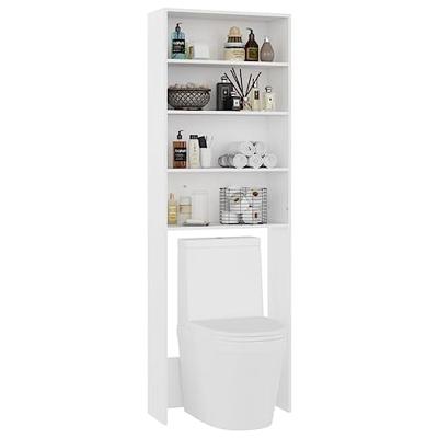 VidaXL Wasmachinekast 64x24x190 cm wit VidaXL Wasmachinekast 64x24x190 cm wit